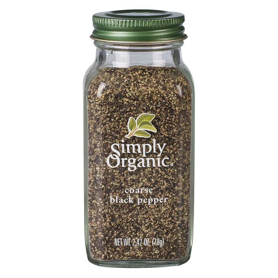 Simply Organic Black Coarse Grind Pepper 2.47 oz
