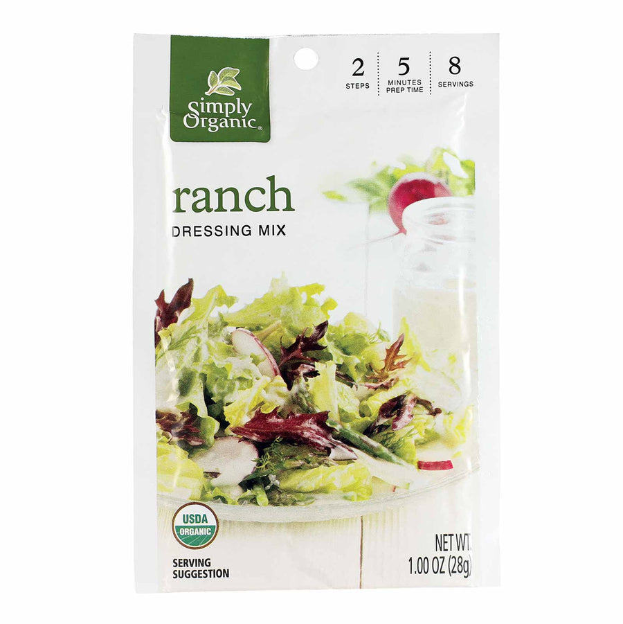 Simply Organic Ranch Salad Dressing Mix 1.00 oz