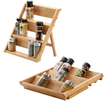 SpiceLuxe Transformer Rack | Organize Spices in Drawer, Counter, or Cabinet