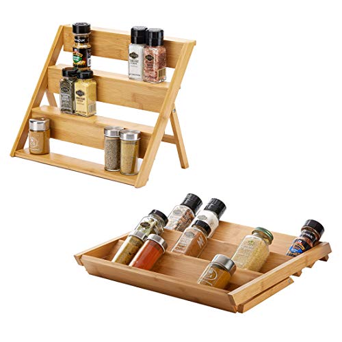 SpiceLuxe Transformer Rack | Organize Spices in Drawer, Counter, or Cabinet