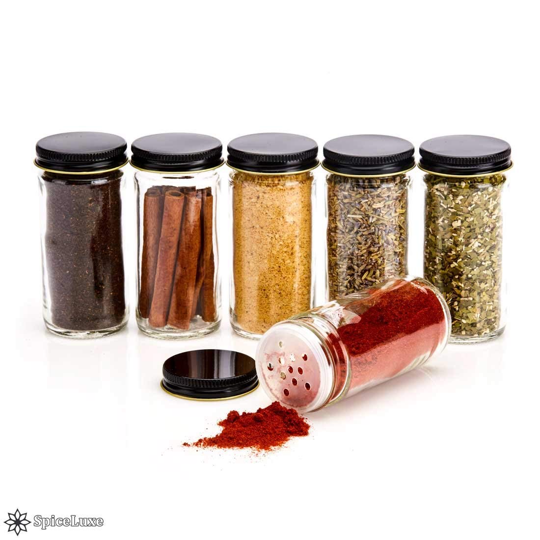 4oz Spice Seasoning Salt Pepper Shaker Empty Bottle with Lid