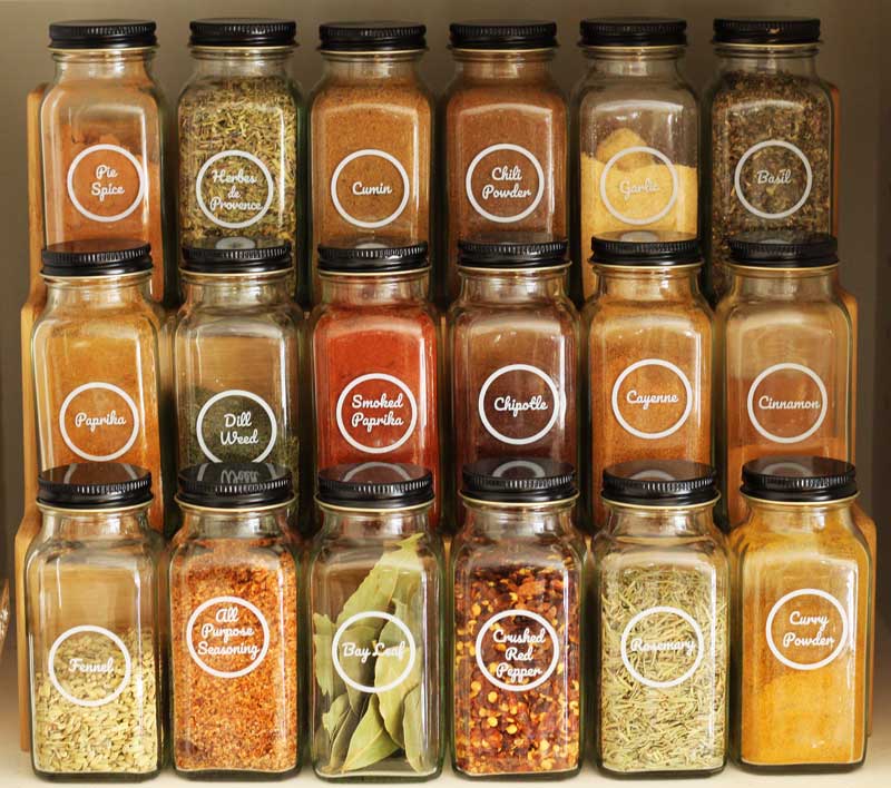 White Spice Label Set